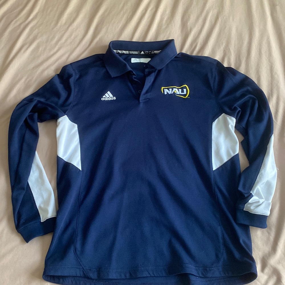NAU Adidas Long Sleeve Polo
